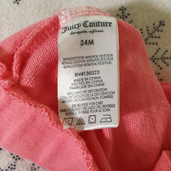 Juicy Couture Peach 🍑 Joggers Soft & Cozy - Picture 4 of 4